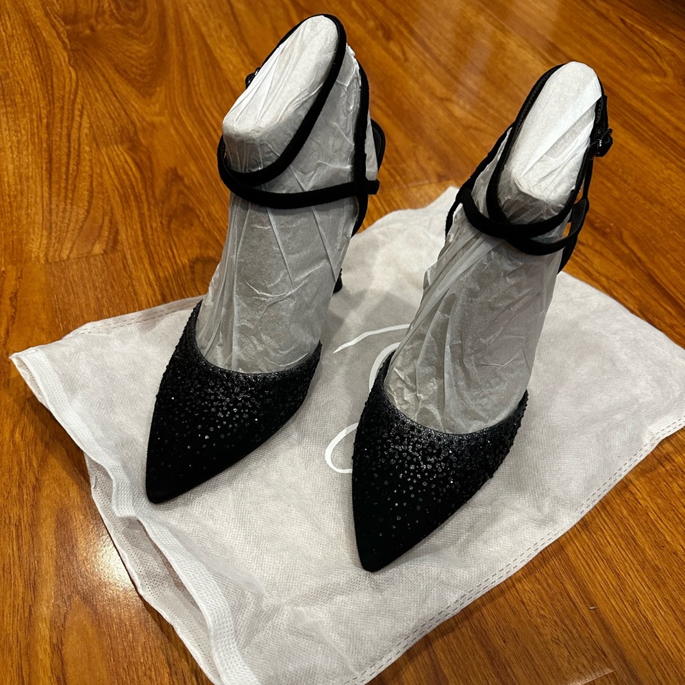 Sam Edelman Sparkly Suede Heels